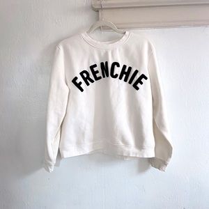 H&M Frenchie Cropped Sweatshirt